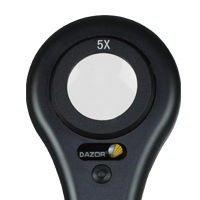 Dazor | LED Hand-Held Lighted Magnifier (5X) - J-Series Dazor | LED Hand-Held Lighted Magnifier (5X) - J-Series